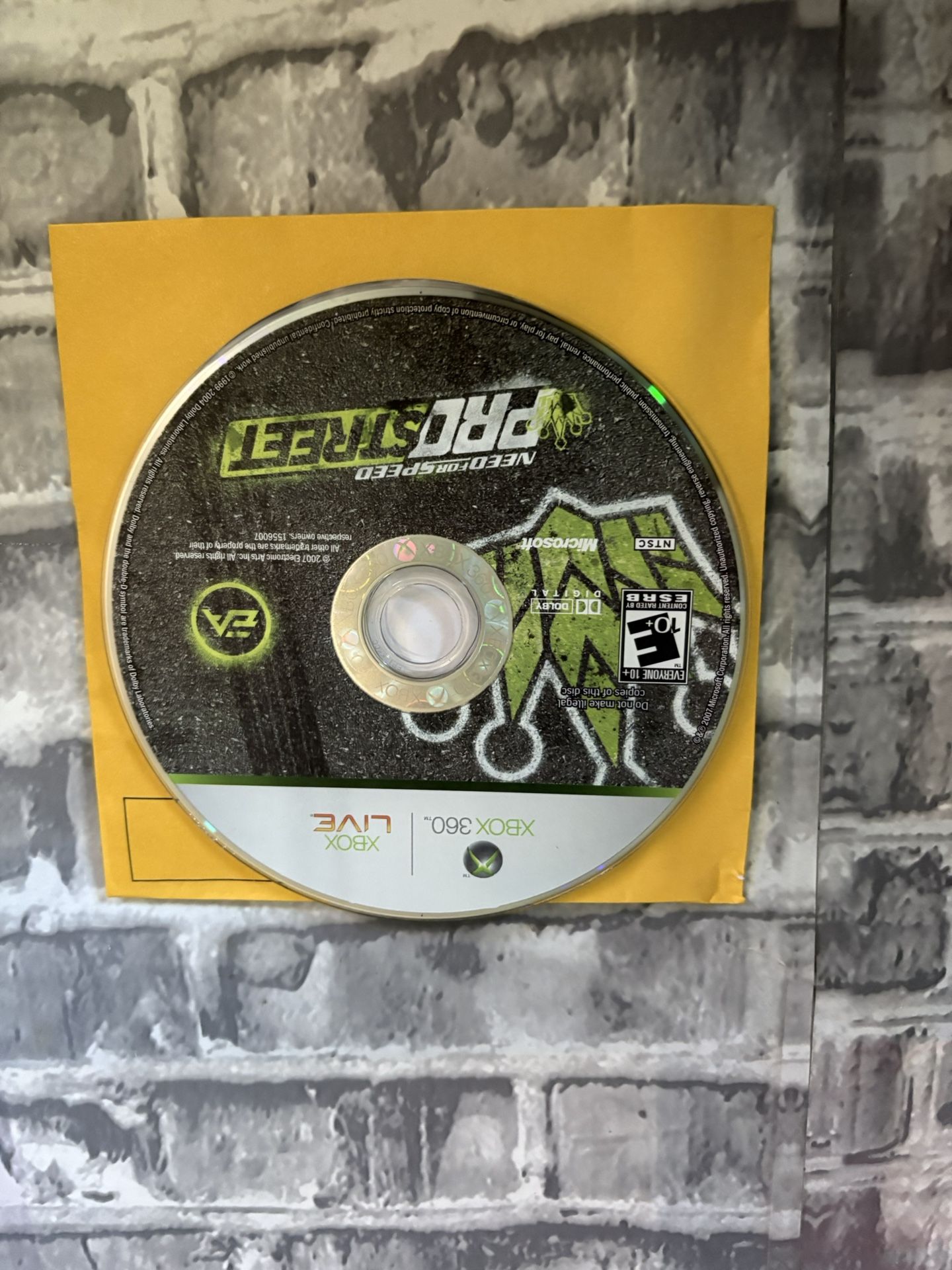 Need for Speed: ProStreet (Xbox 360, 2007) Racing Video Game, Disc Only,
