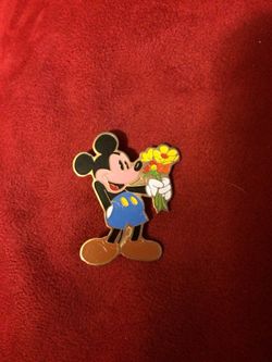Metal (“gold” backing) Mickey Mouse pin