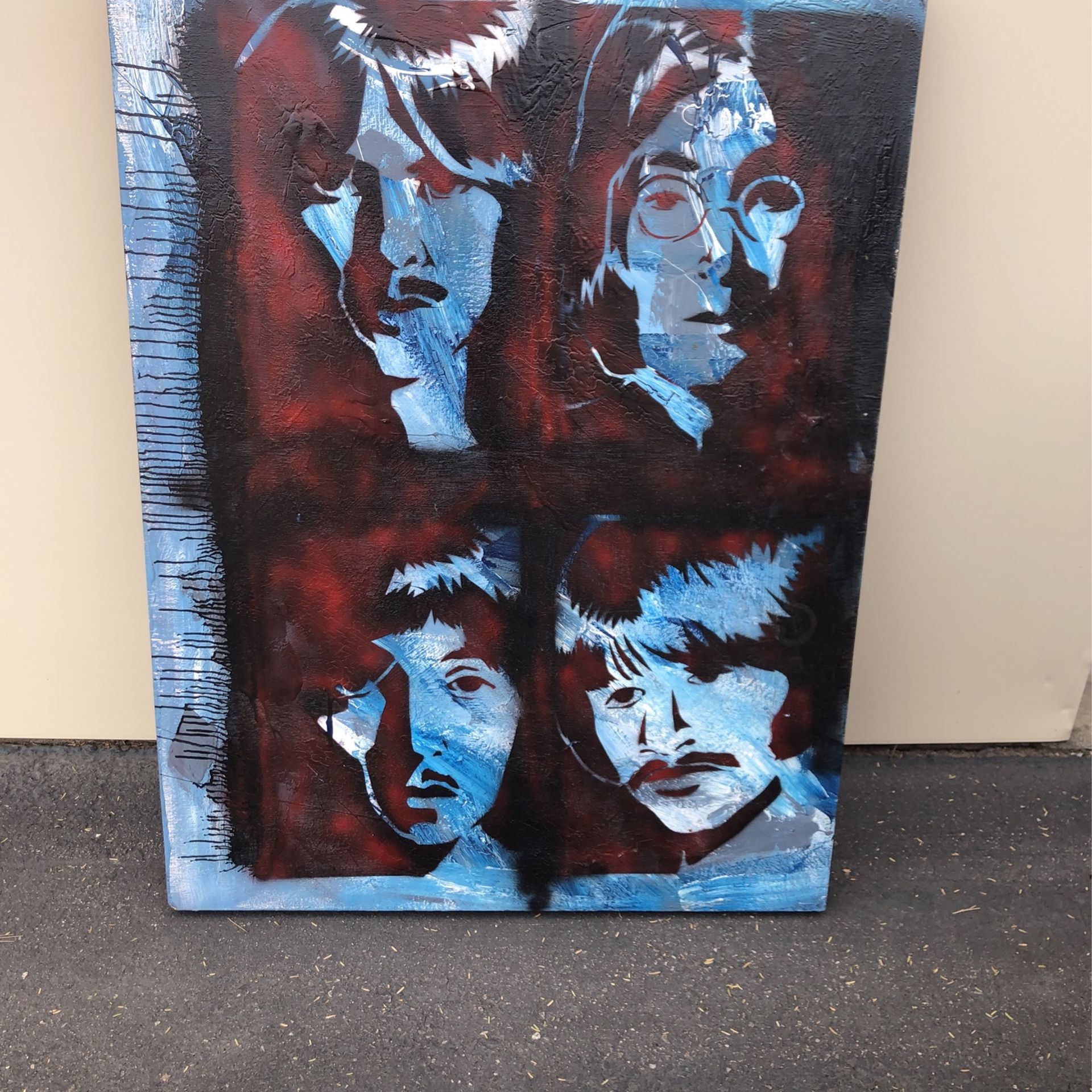 Large Beatles Painting 36 X48”