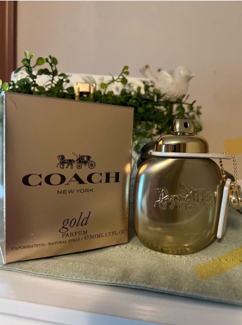 Coach gold perfume