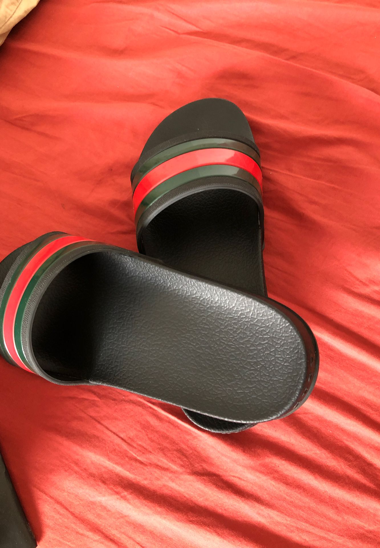Gucci slides with bag