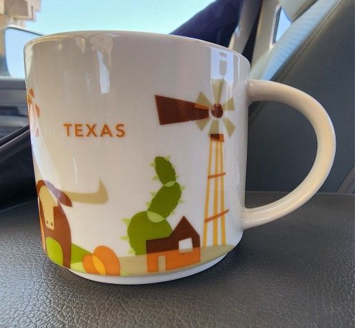 Starbucks TEXAS You Are Here Collection Coffee Mug