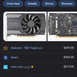 EVGA GEFORCE1060 GAMING VIDEO Card(-V