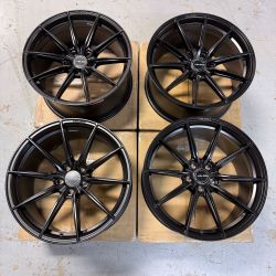 20" Velgen VF10 Black Concave Rims Wheels 20x10 Fits Ford Mustang GT