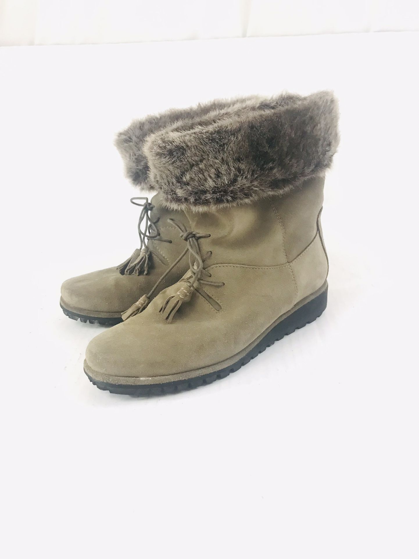 Stuart Weitzman Fur Lined Winter Boots - Size 6.5