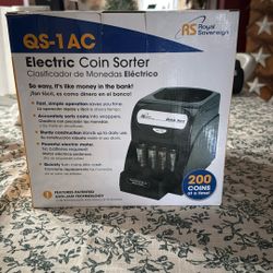 Electric coin sorter 