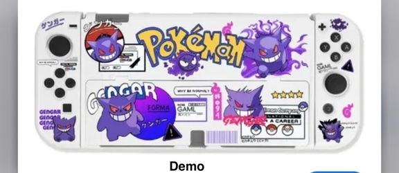 Gengar Pokémon Graffiti-themed protective shell case bundle for the Nintendo Switch / Switch OLED
