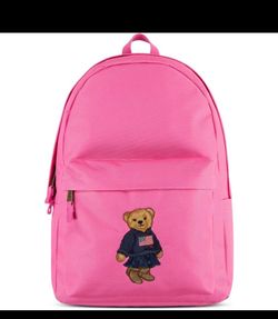 Brand New Pink Bear Ralph Lauren polo backpack new