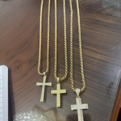 3 Silver Chain With Charm 