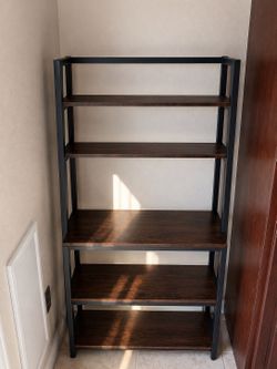 Kitchen Baker’s Rack with Storage Shelves – Rustic Brown – Excellent Condition -Relocating