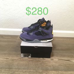 Jordan 4 Lakers Shoes Size 11.5