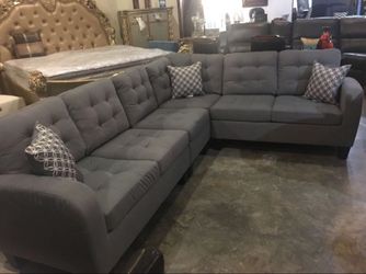 Lovely Grey Sectional