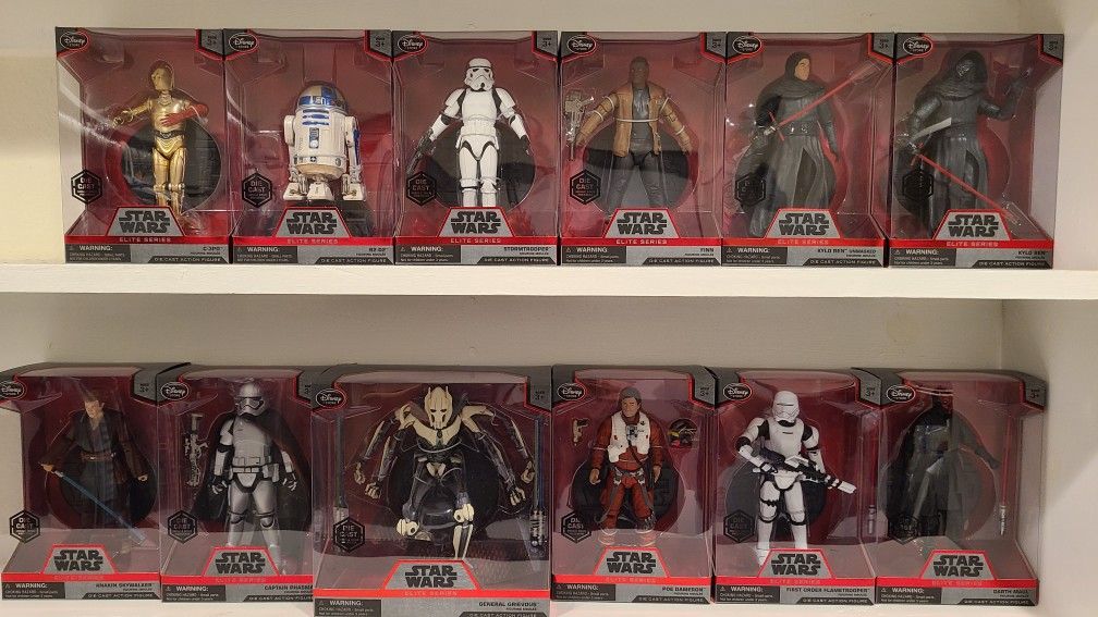 18x New Die Cast Action Figures Star Wars