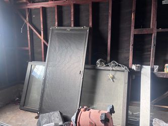 Black sliding door