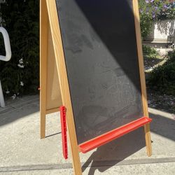 Kids Chalkboard Easel Flip-side 