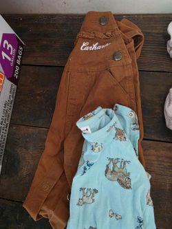 3 month girl carhartt outfit