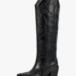 NEW- Knee High Cowgirl Boots 