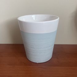 Blue And White Plant Pot