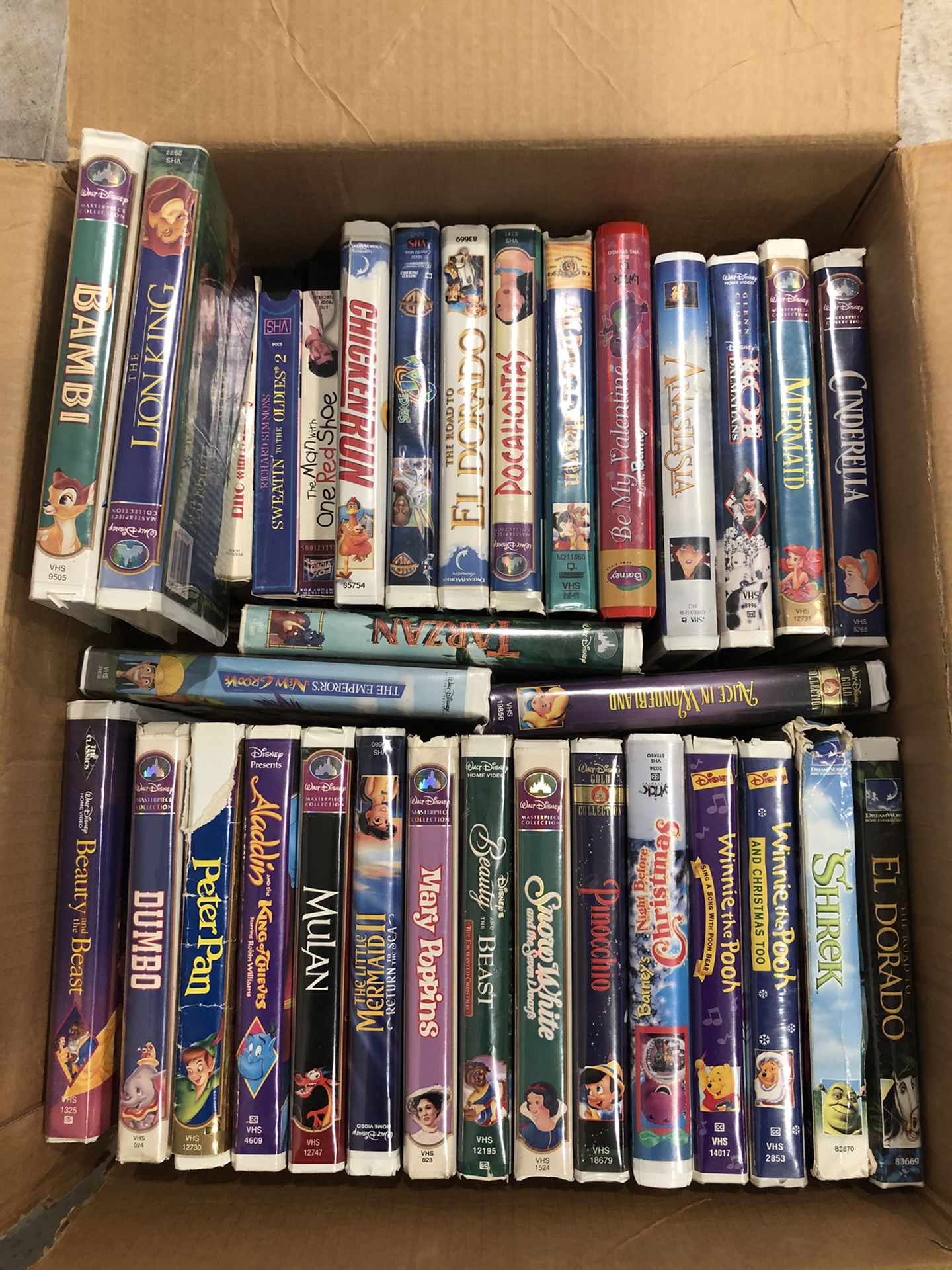 Disney movies plus another 80 to 100