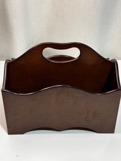 Small Wooden Rack by The Bombay Company 2 Compartments  Organizer Storage Decor