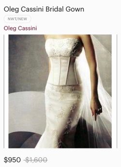 David’s Bridal Oleg Cassini Wedding gown for SALE!