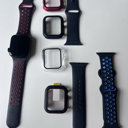 Apple Watch SE - GPS + Cellular  2nd Generation, 40 mm, with additional sports bands and faceplates