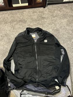 Sportful Men’s Black / Grey Cycling Jacket Jersey Size XL Euc