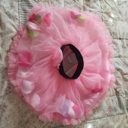 Baby girls flower petals tulle party skirt size 0-1 yr