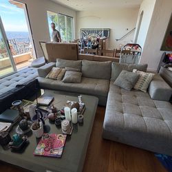 Gray sofa/couch w/chaise $500 OBO