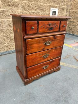 Vintage Wood Chest of Drawers