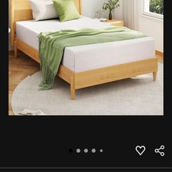 Full size Bed frame and mattress in pristine condition.