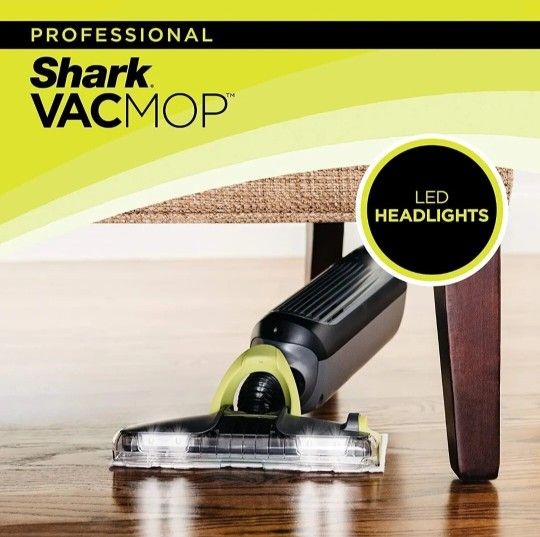 Shark VM252 VACMOP Pro Cordless Hard Floor Vacuum Mop with LED Headlights