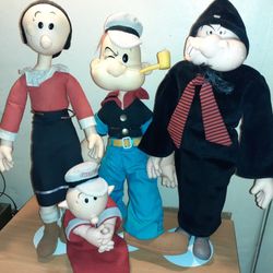 Vintage 1985 Presents King Feature Syndicates Popeye Dolls Rare 16"


