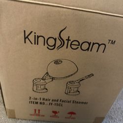 NEW! KingSteam 2-in-1 Hair And Facial Steamer!! MAKE OFFER!!