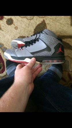 Jordan flight sneakers.