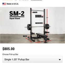 Rogue Squat Rack With Bar And Plates VTX 