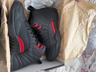 Air Jordan 12 Retro Black Red Sneakers