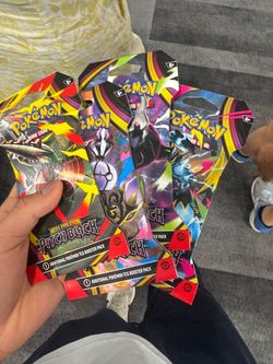 Pokémon TCG Mega Evolution Pitch Black – 4 Sleeved Booster Packs – Factory Sealed