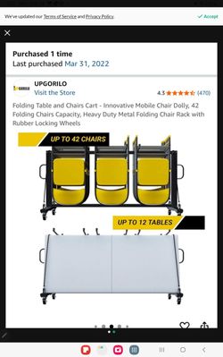 Tables & Chairs Storage/transporter Rack