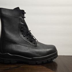 Bates DuraShock Black Lace-Up Work Boots Military 11 W 15B30 good condition