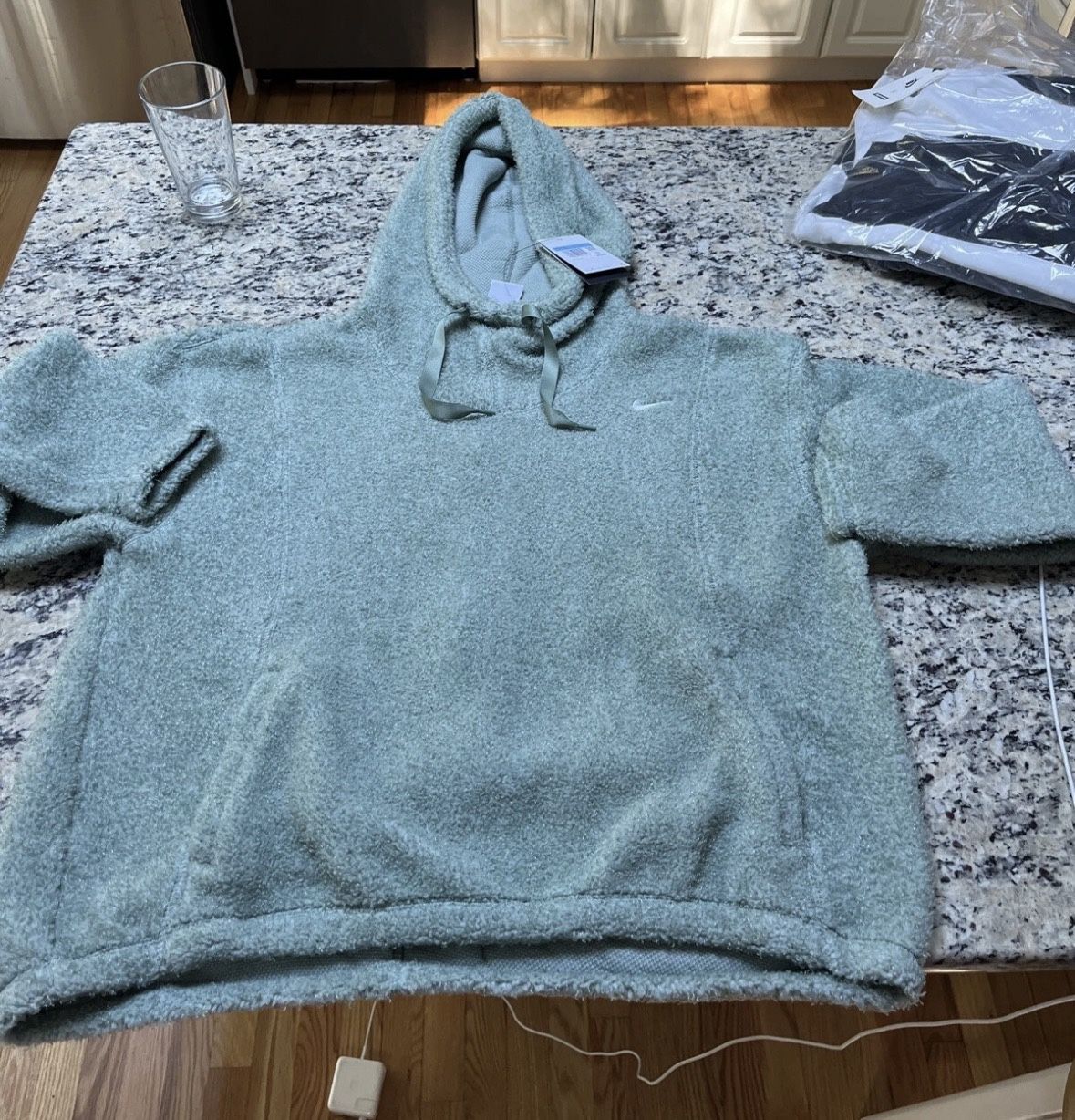 Brand New Nike Fleece Hoodie Sage Green
