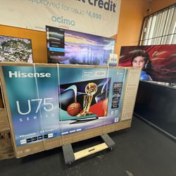 75”HISENSE ULED MINI LED 4K SMART TV