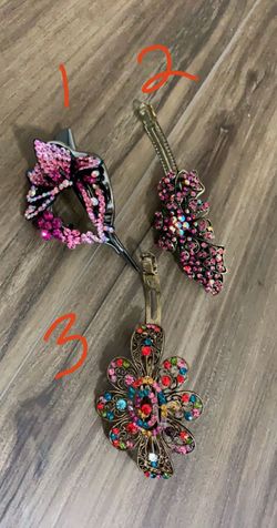 Hair clips all new each $20