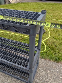 Plastic shelf