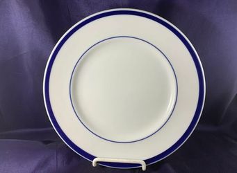 Williams Sonoma Brasserie Blue Banded Porcelain Japan Lot