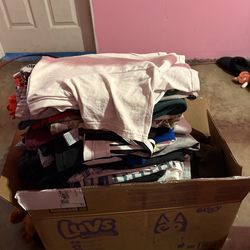 Box of boys clothes