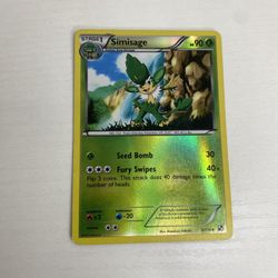 Pokémon Simisage Reverse Holo Black & White 1 8/114 Pokémon card