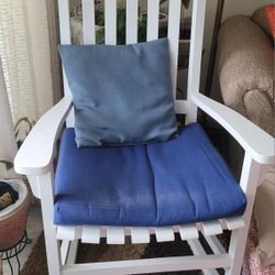 Fortunoff White Wood Rocking Chair