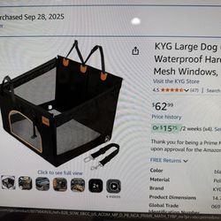 Dog carrier / car seat