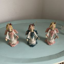 Ceramic Christmas Angels ( 2 Sister) (1) Rejoice